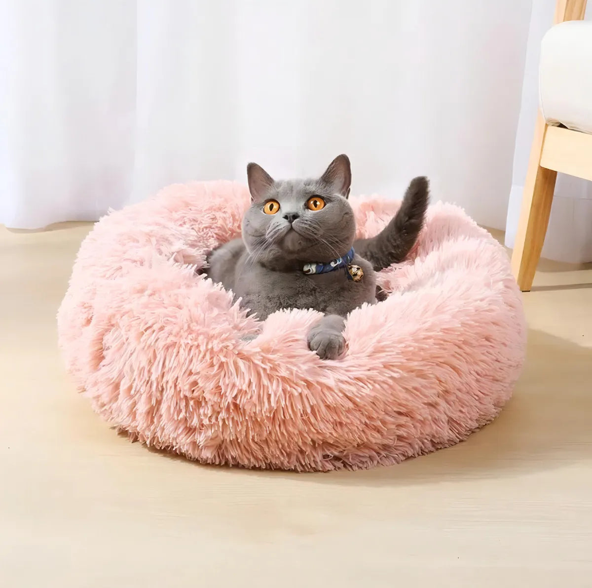 Cama antiestrés para mascotas color sólido 60cm