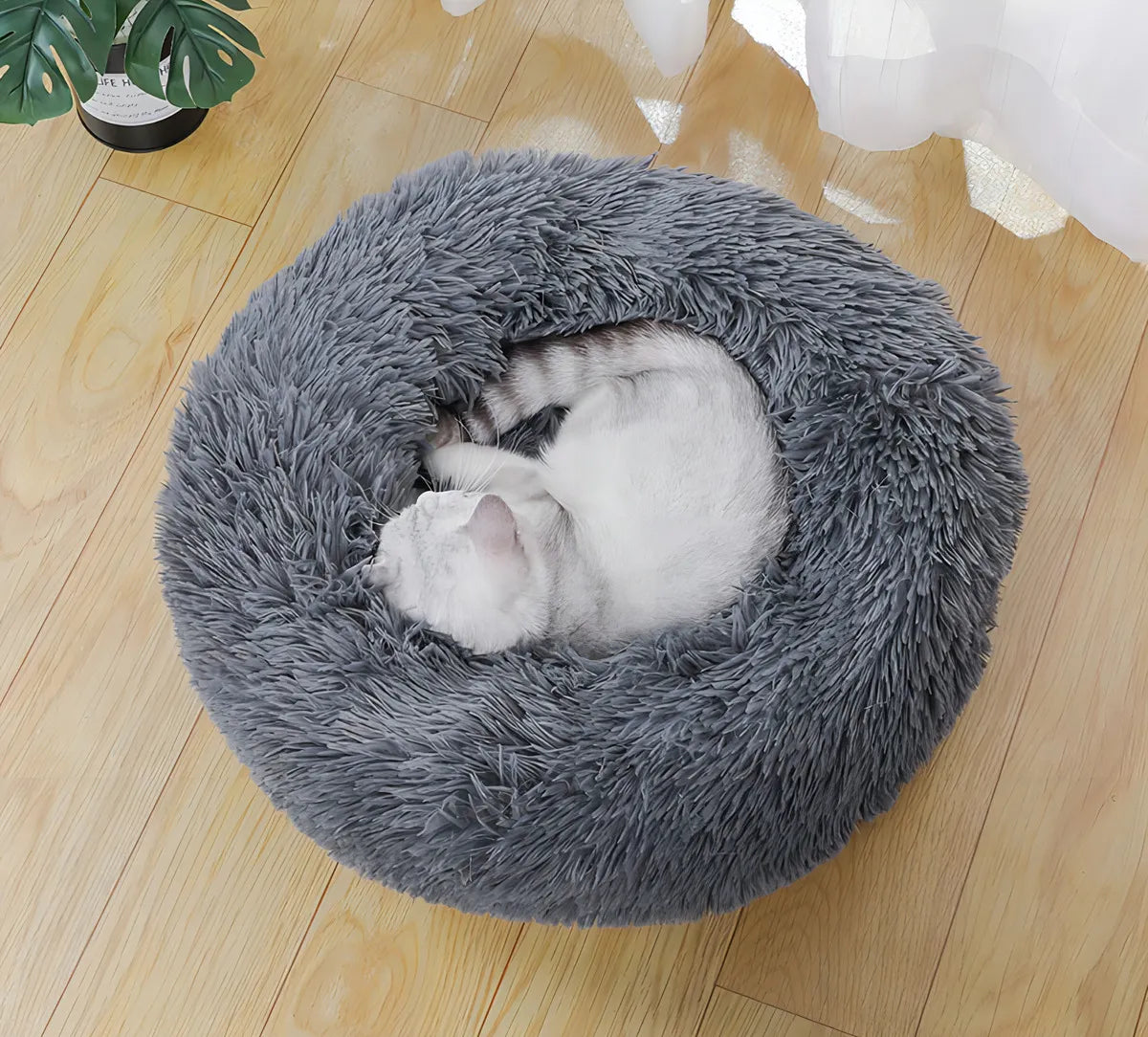 Cama antiestrés para mascotas color sólido 60cm